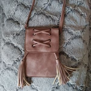 Leather boho purse
